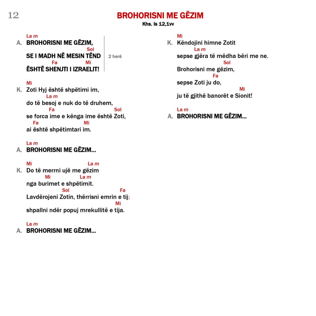 Brohorisni me gëzim