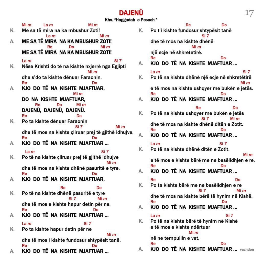 Dajenù – faqja 1