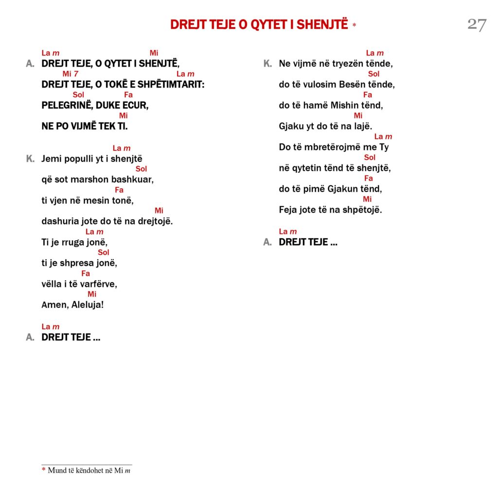 Drejt teje o qytet i shenjtë