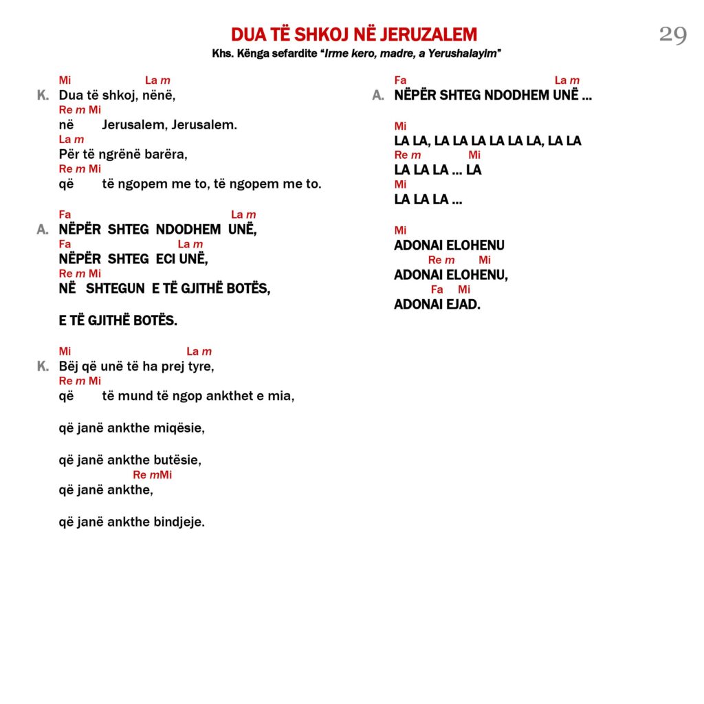 Dua të shkoj në Jeruzalem