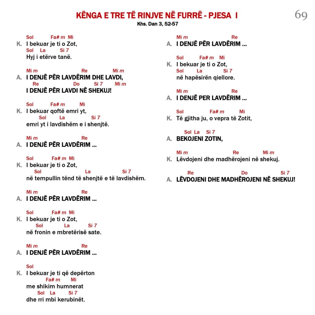 Kënga e tre të rinjve në furrë – Pjesa 1