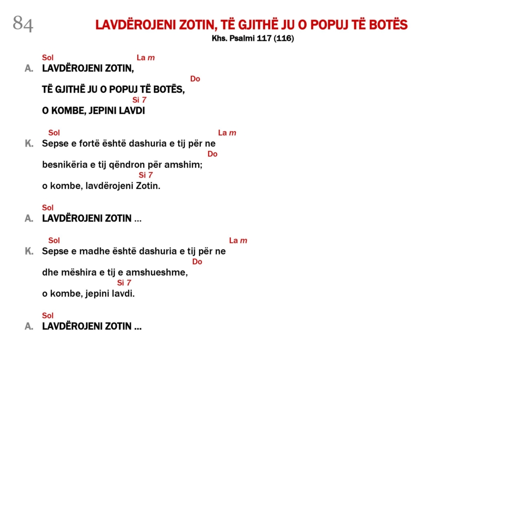 Lavdërojeni Zotin, të gjithë ju o popuj të botës
