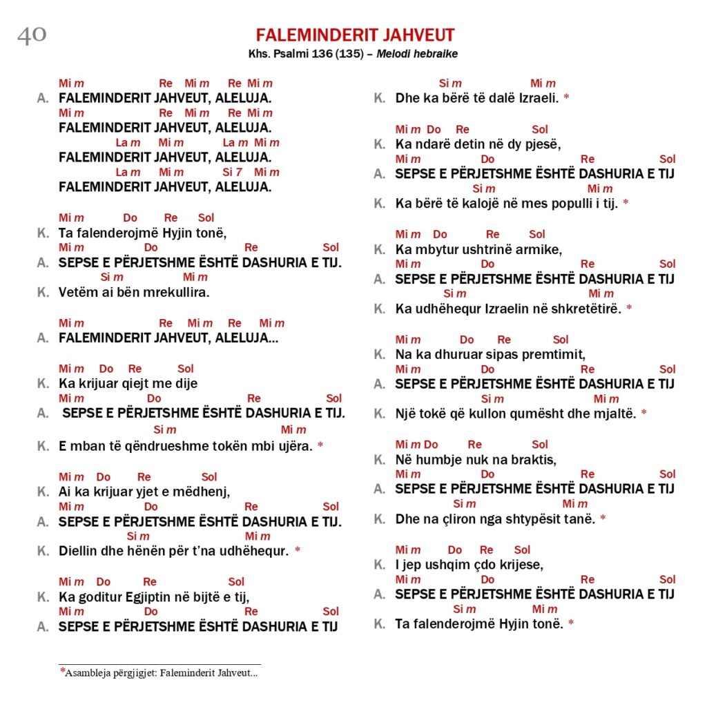Faleminderit Jahveut