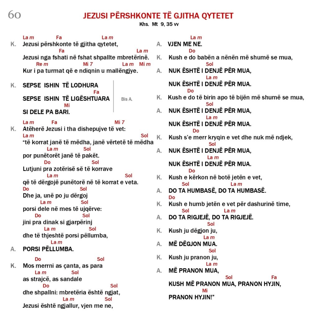 Jezusi përshkonte të gjitha qytetet