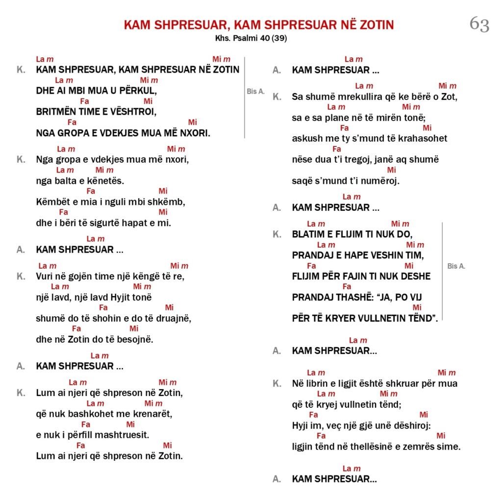 Kam shpresuar, kam shpresuar në Zotin