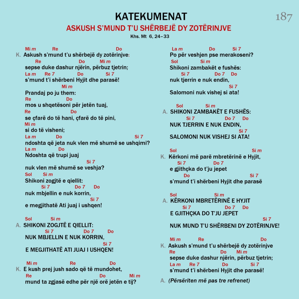 Askush s’mund t’u shërbejë dy zotërinjve