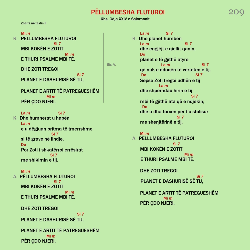 Pëllumbesha fluturoi