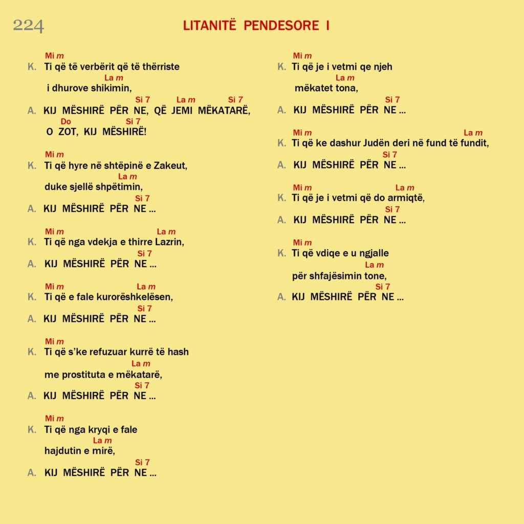 Litanitë pendesore l