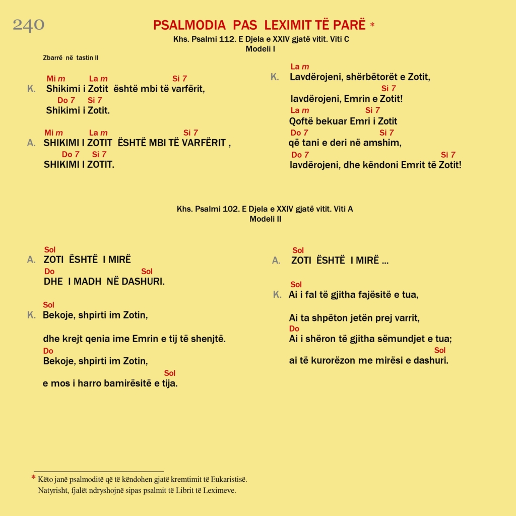 Psalmodia për Psalmin Responsorial
