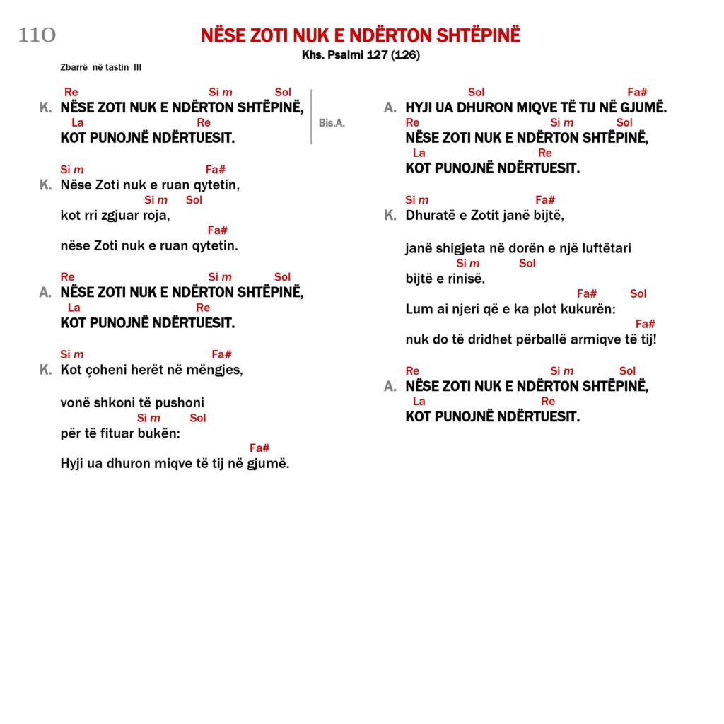 Nëse Zoti nuk e ndërton shtëpinë