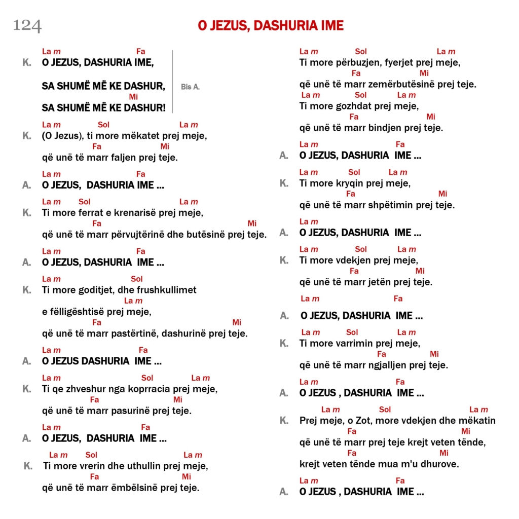 O Jezus, dashuria ime