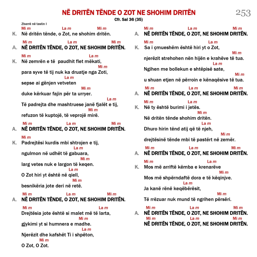 Në dritën tënde o Zot ne shohim dritën
